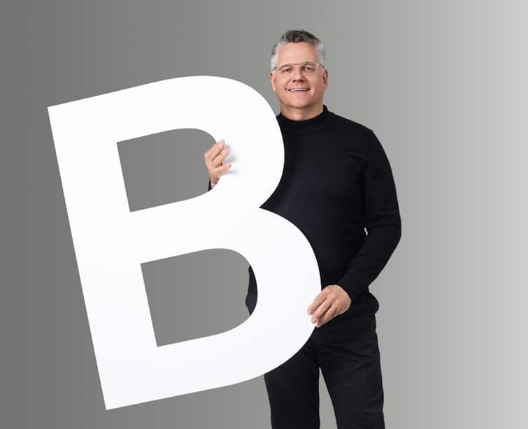 Dr. Jenkis mit einem großen B für Beraten